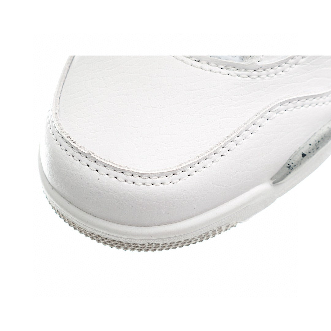NK AJ 4th generation lace-up basketball air cushion children's shoes" white, gray"