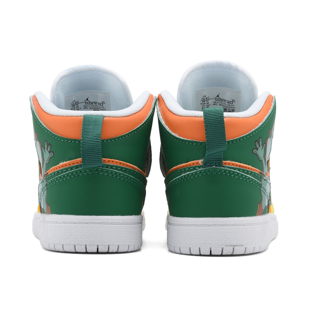 AJ-127" yellow, orange, green"