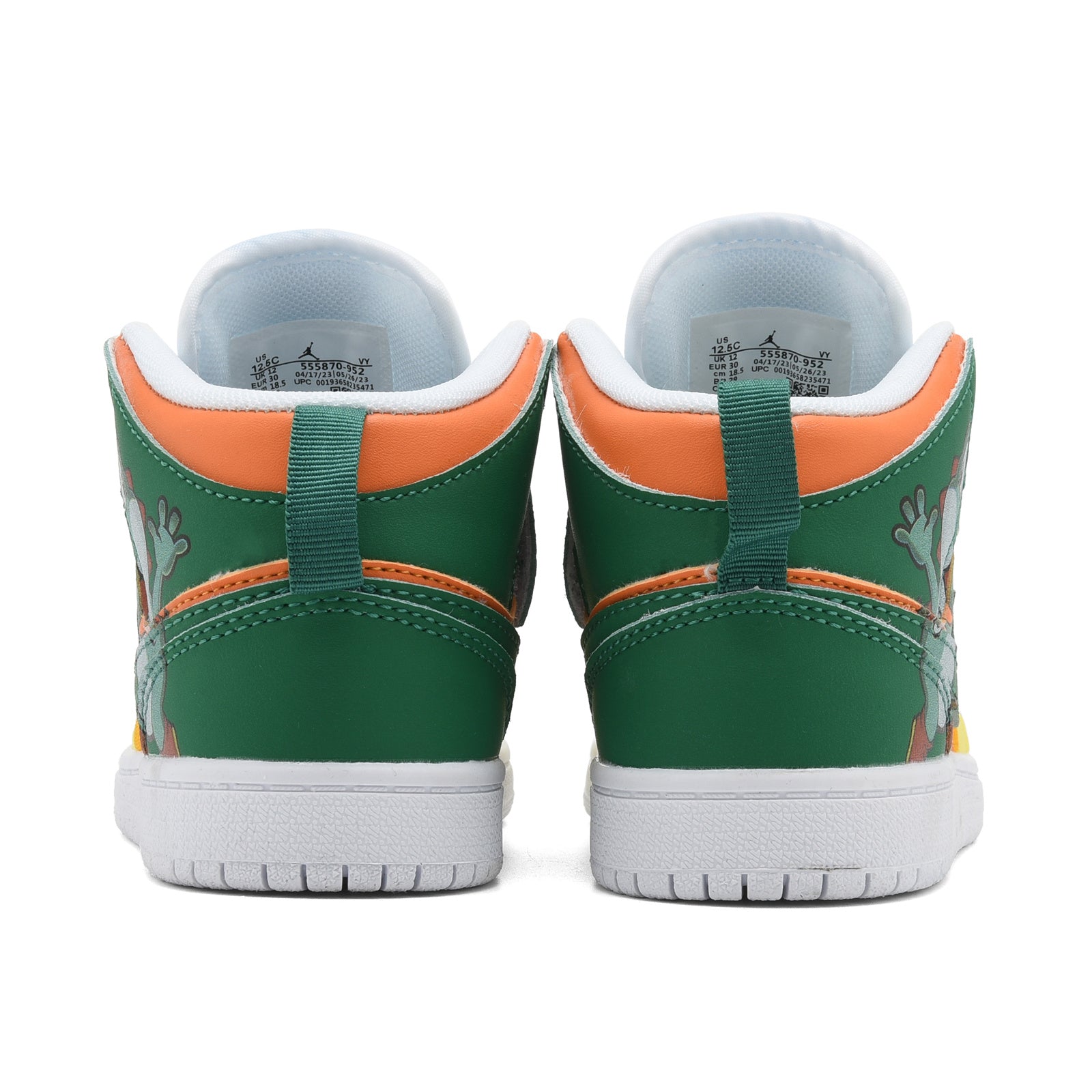AJ-127" yellow, orange, green"