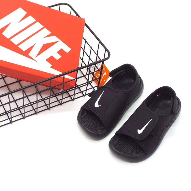 Nike fifth generation large breasted children's sandals "black"