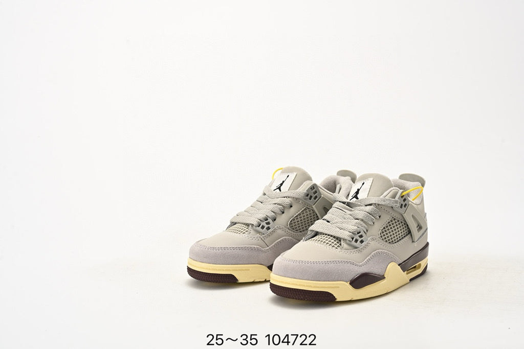 Joe 4 air cushion high quality children's shoes " light grey, dark brwon"