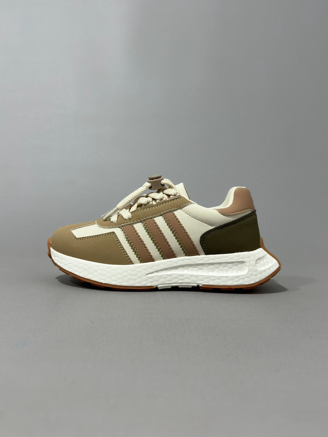 Adidas Popcorn Running Shoes" cream, beige"