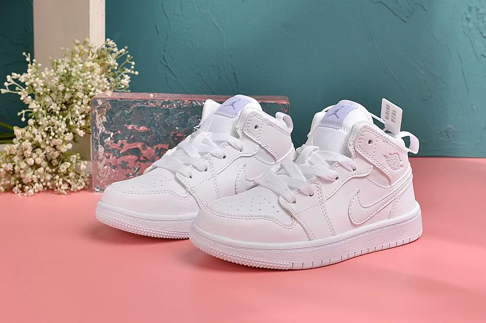 Jordan AJ1 children's shoes" white"