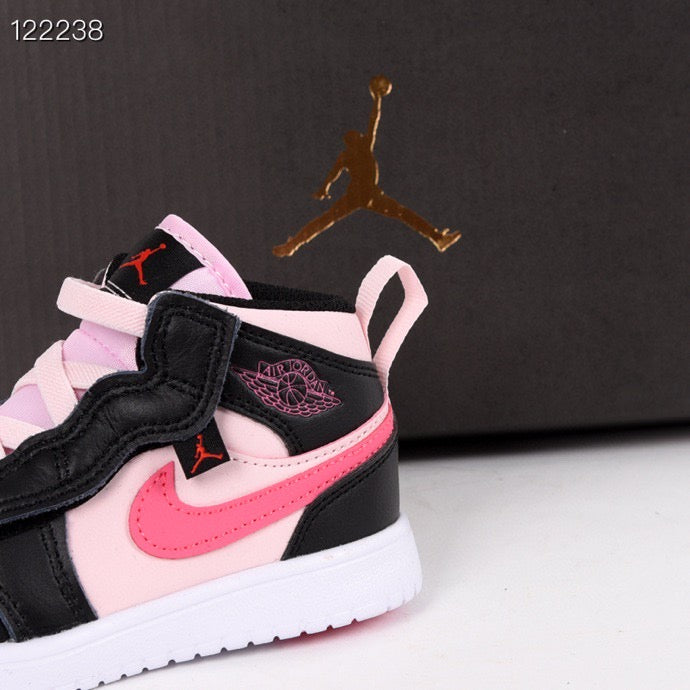 Jordan high top elastic band" black, pink"