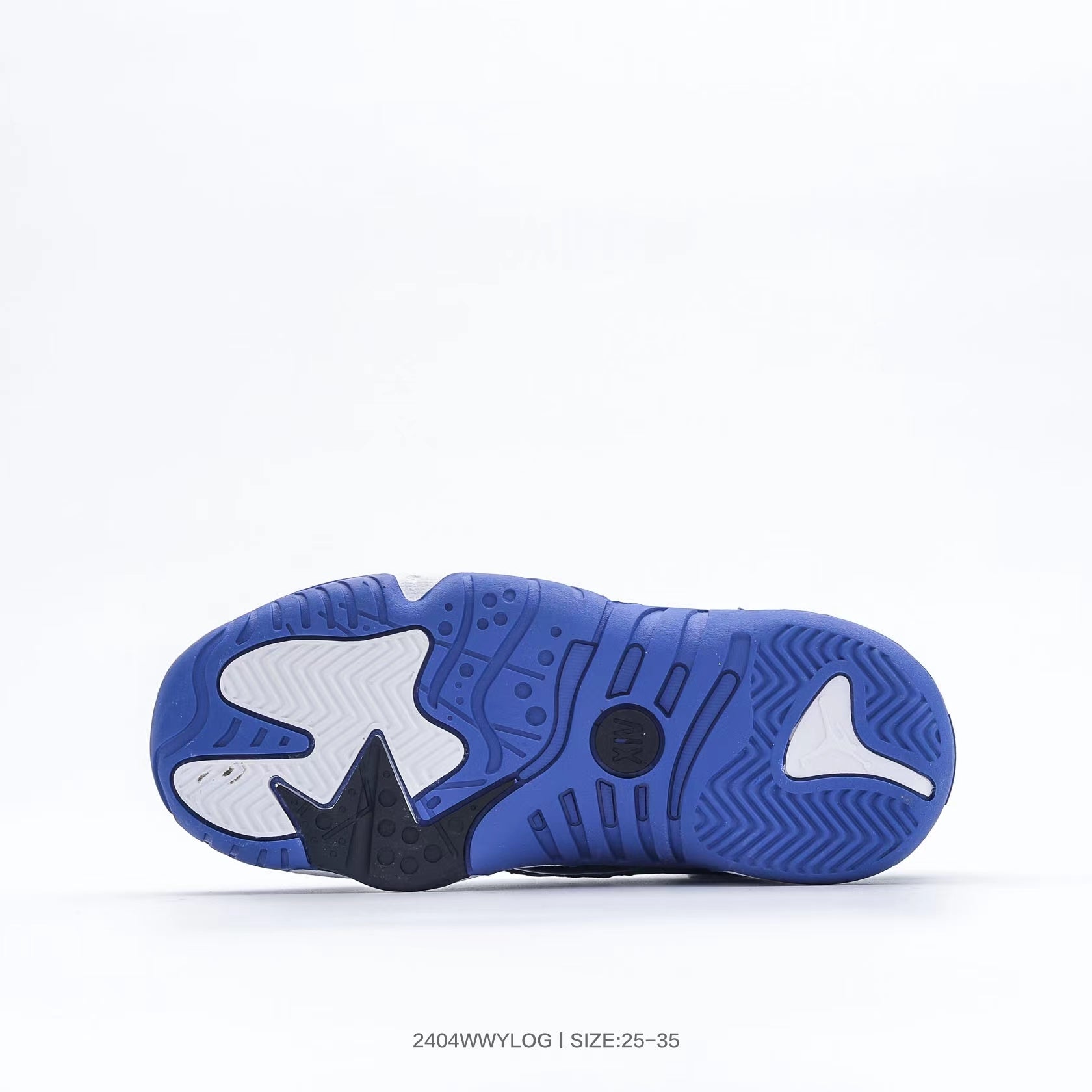 Jordan 612 series" white, black, blue"