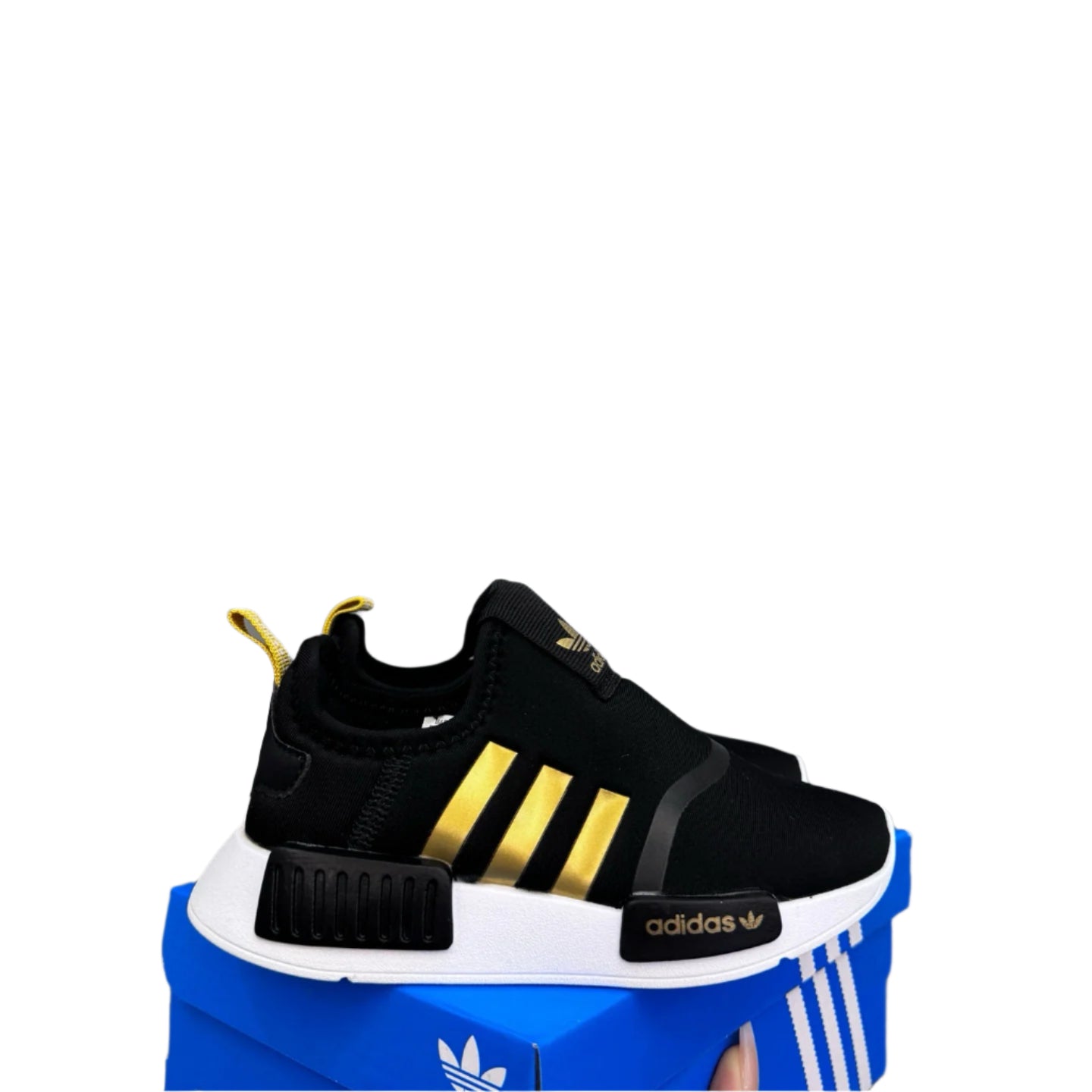 NMD slip-on shoes for kids"black"