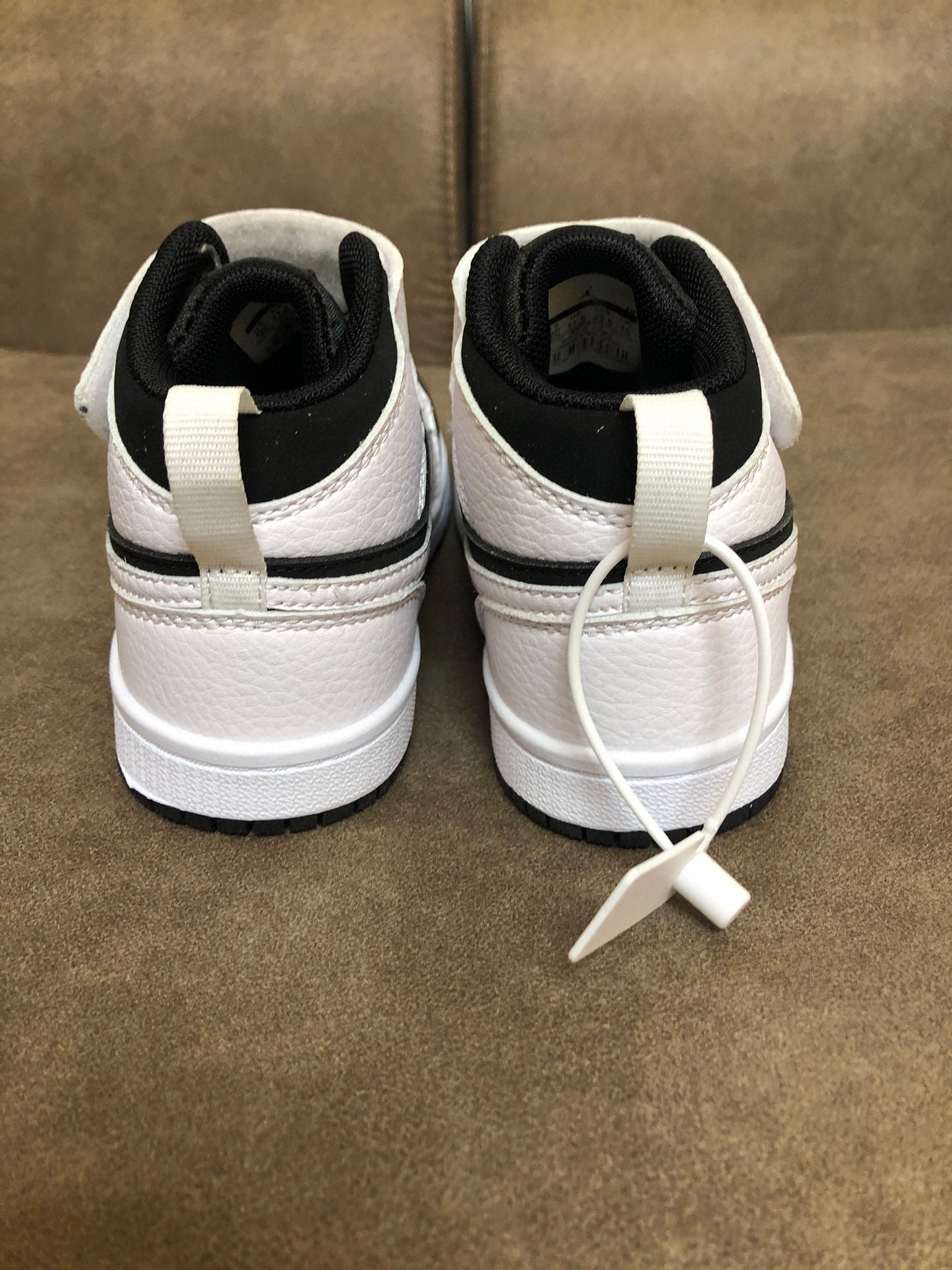 Joe's high-top Velcro children's shoes" white, black"