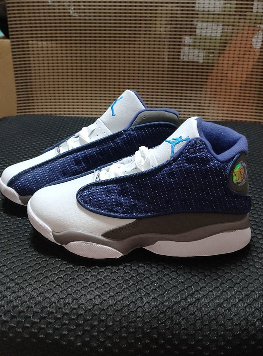 Joe 13 high top children's shoes" white, blue"