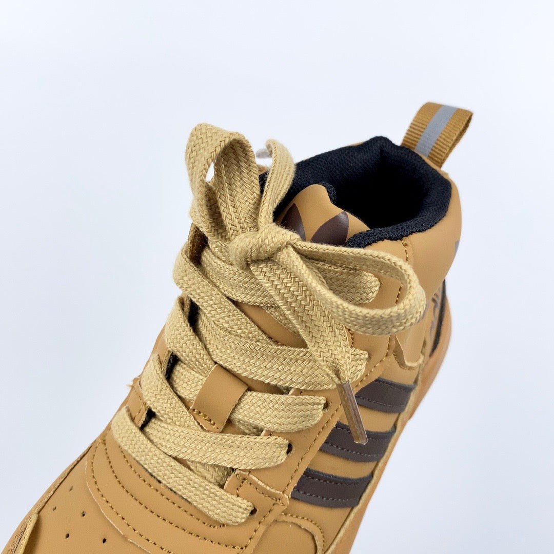 Adidas mid-section sneakers" light brown"