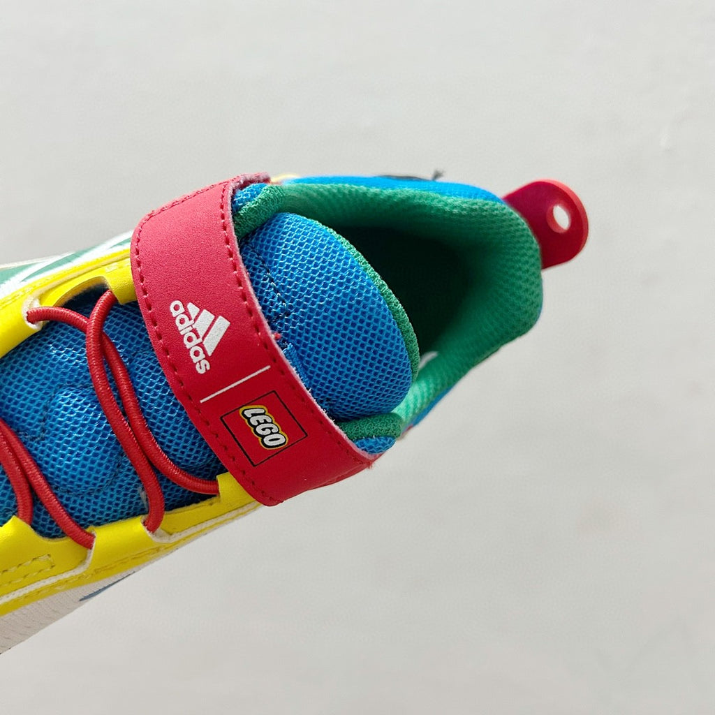 AD Lego joint outdoor lightweight children's sports shoes" white, blue, yellow"