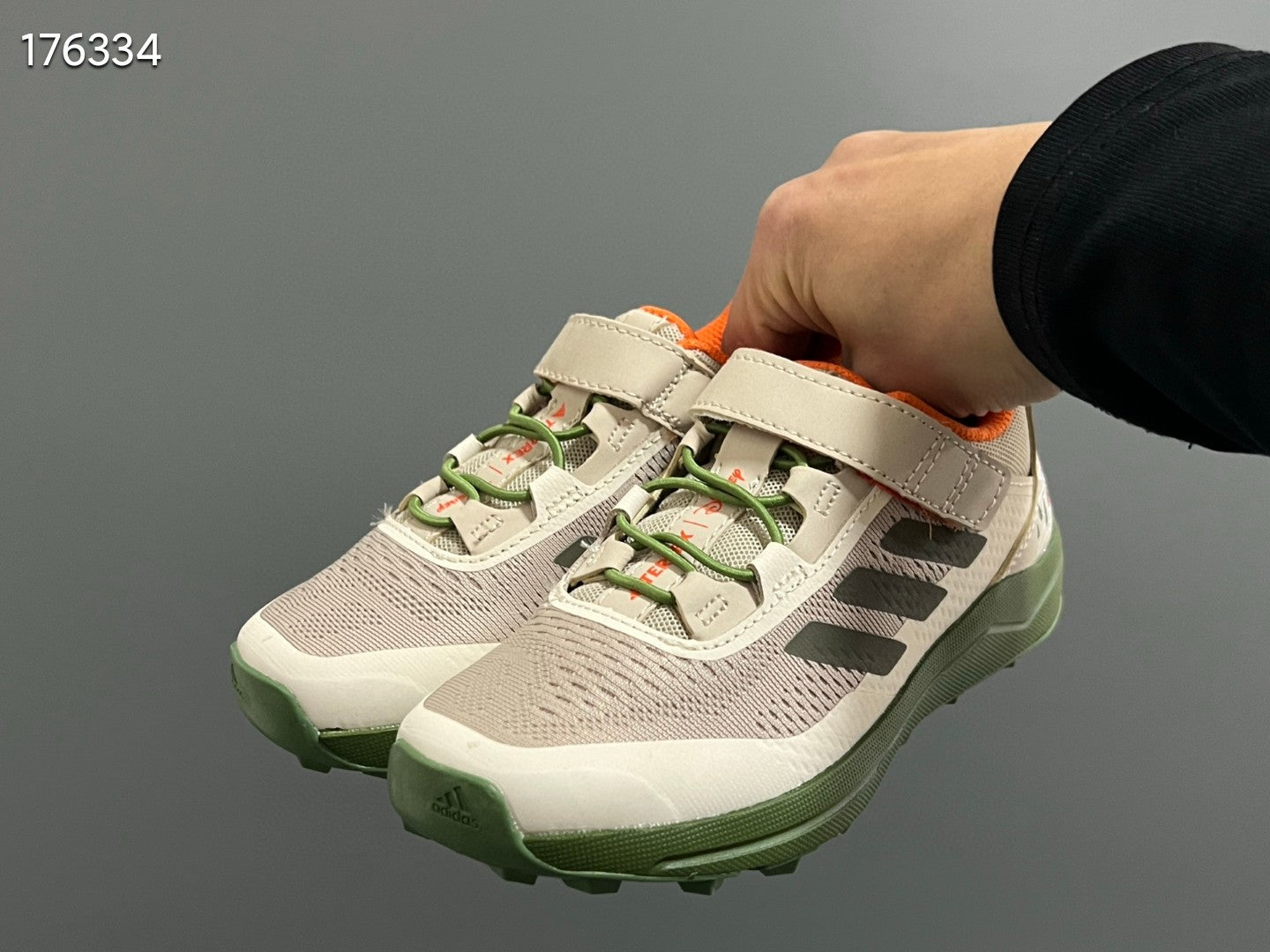 AD Lego joint outdoor lightweight children's sports shoes" gray, green"