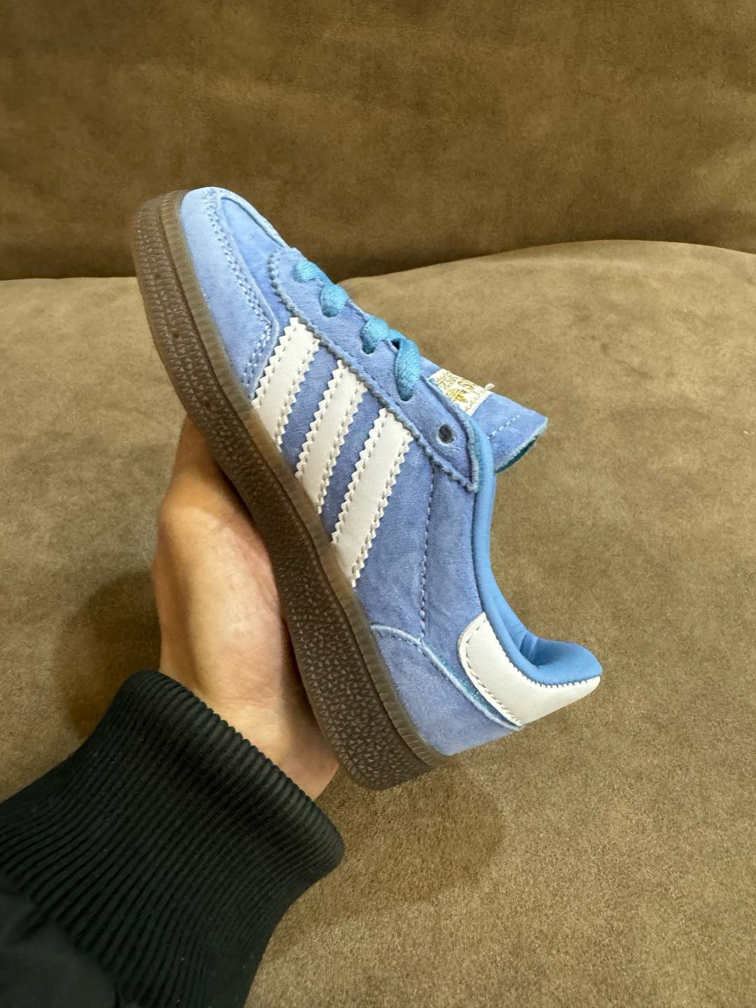 Adidas training 3 generation pig leather children's shoes" blue"