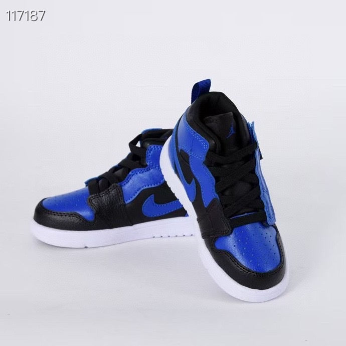 Jordan high top elastic band" black, blue"