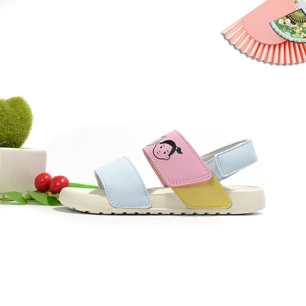 NB double bar sandals " pink, blue"