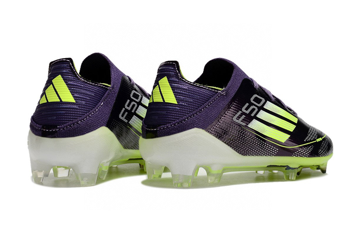 Adidas F50 knitted waterproof football shoes" purple, green"