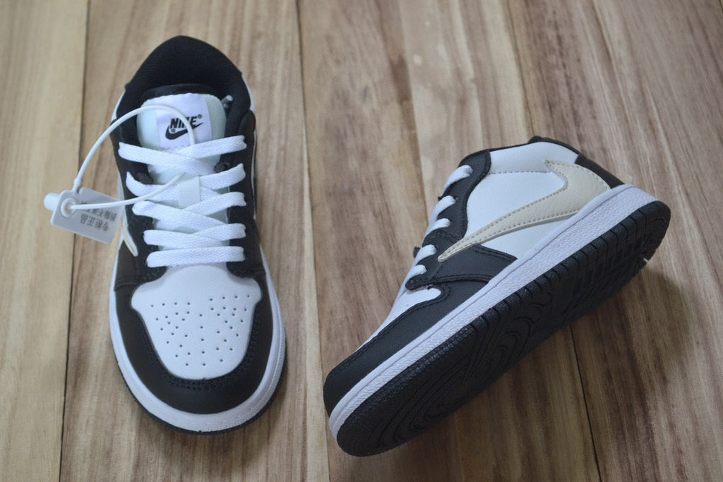 Qiaoyi low-top shoelaces" white, black"