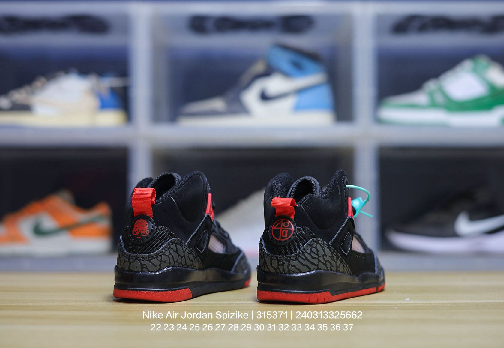 Jordan 3.5 3D Embossed Children's Shoes "black, red"