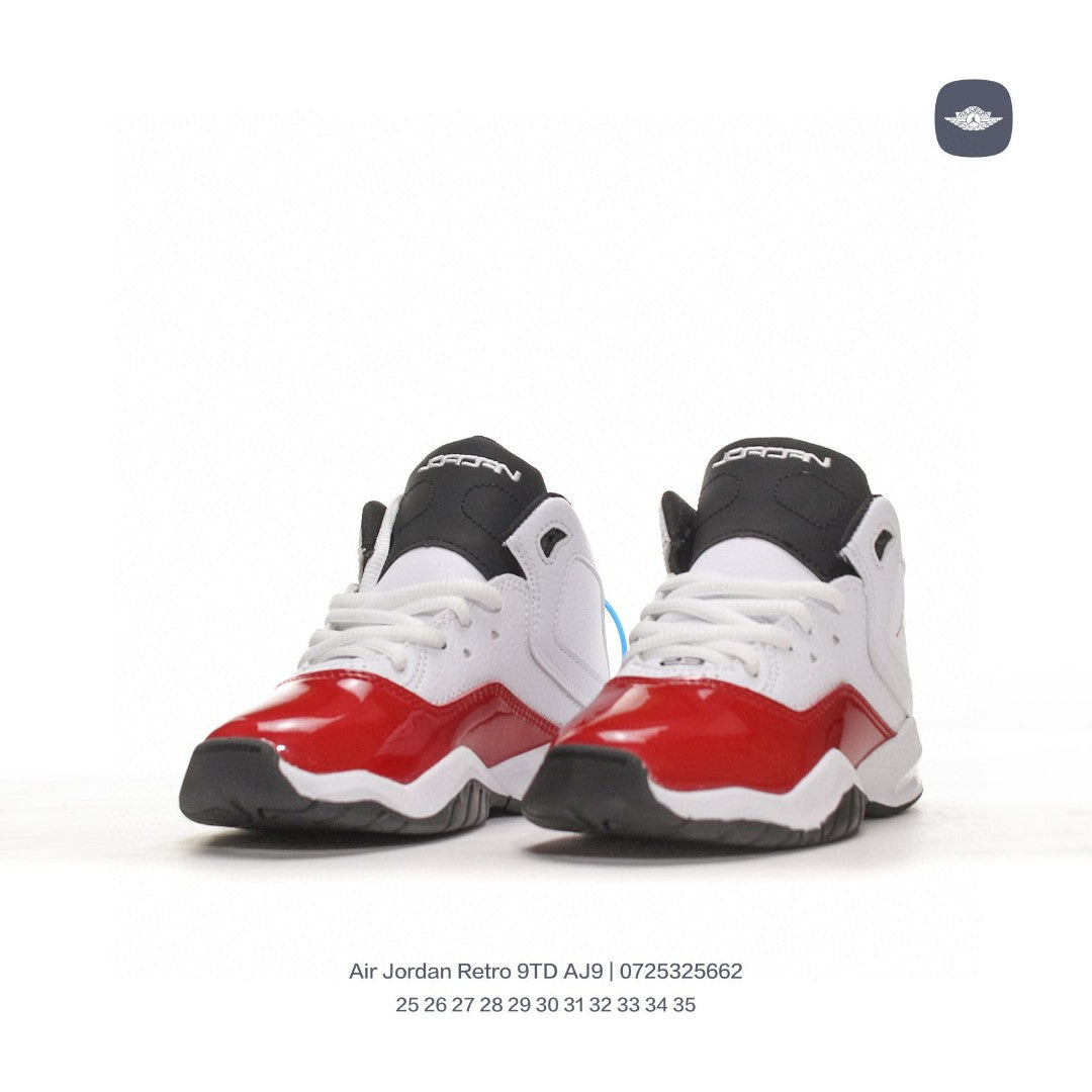 AJ12.5 generation children's retro leisure culture" white, red"