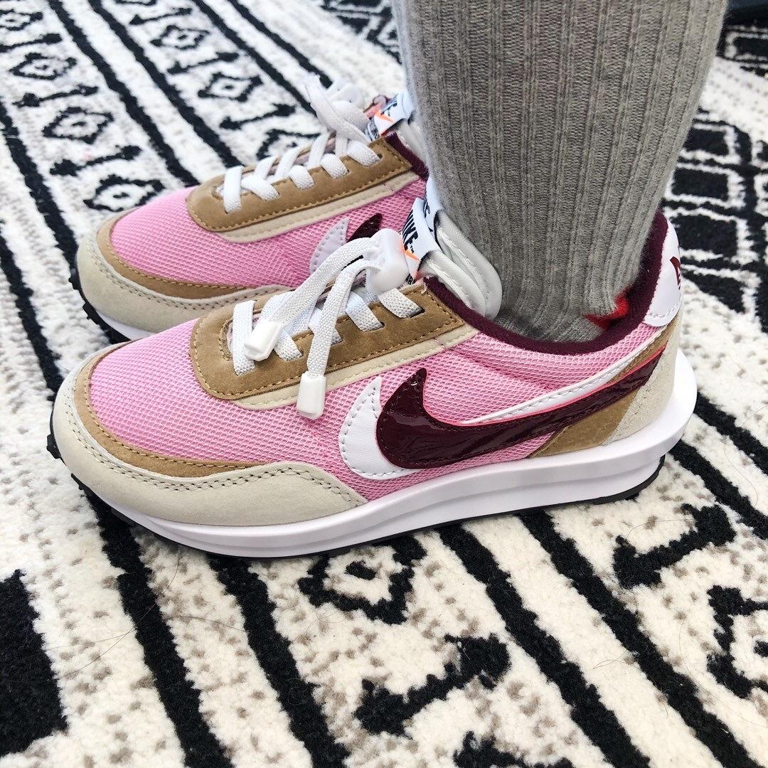 Nike Waffle Casual Jogging Shoes Deconstructed Double Hook