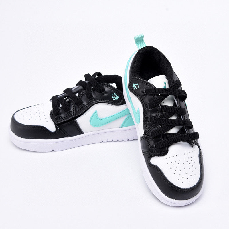 Joe 1 magic buckle children's shoes" white, black, Turquoise"