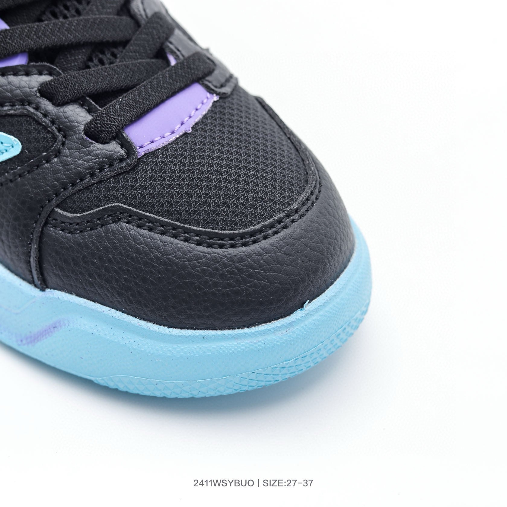 Adidas mid-cut Velcro sneakers" black, blue"