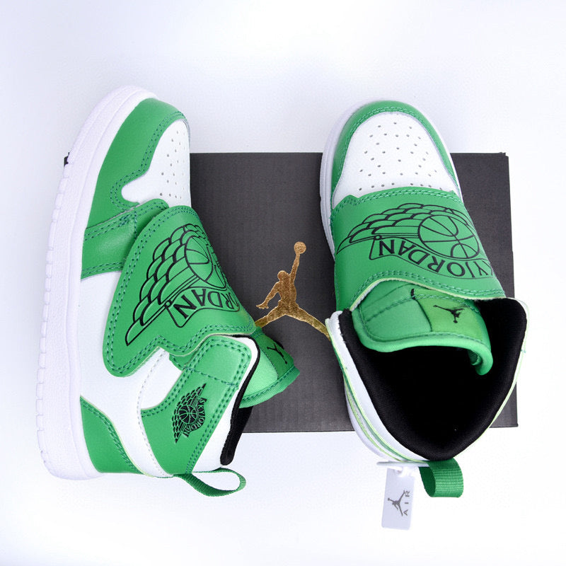 Jordan Wings Kids Shoes" white,green"
