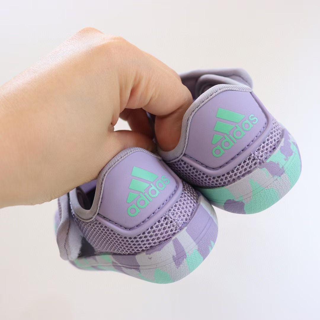 Adidas 3.0 Baotou mesh sandals "light purple, green"