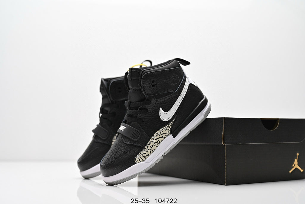 Jordan 312 children's shoes"  black, & white"