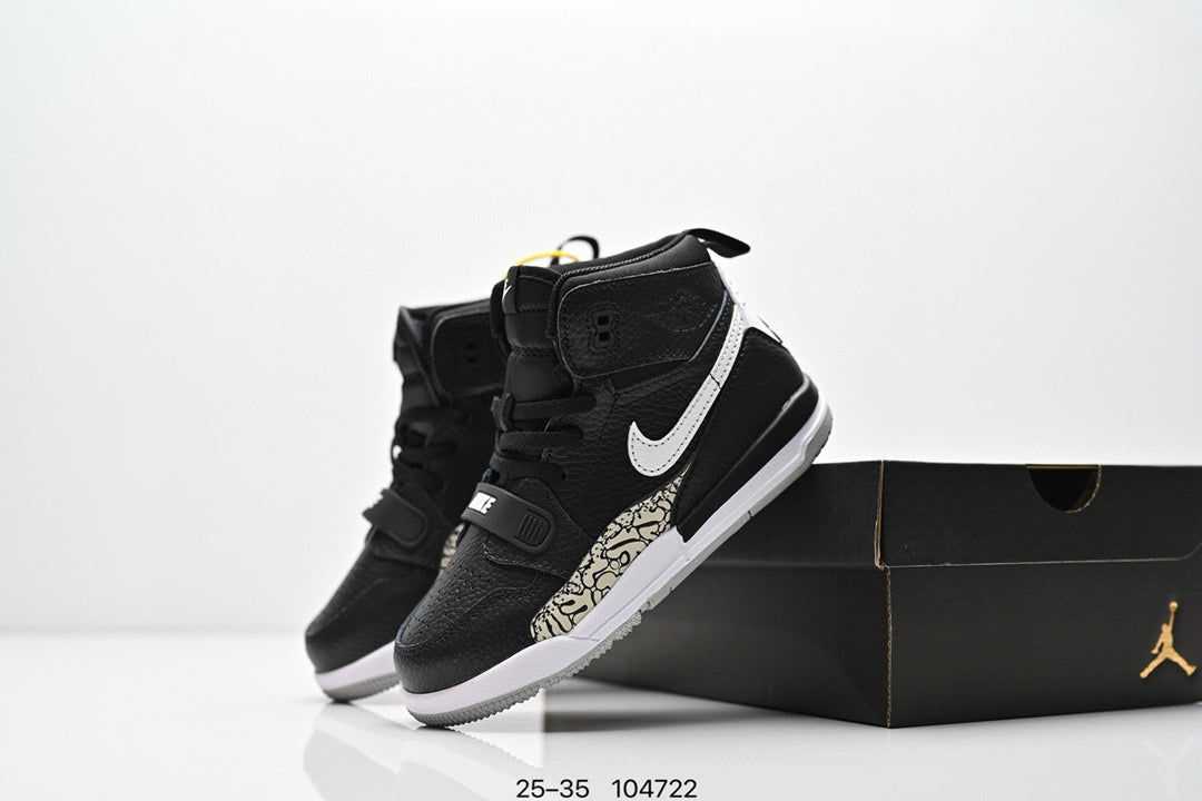 Jordan 312 children's shoes"  black, & white"
