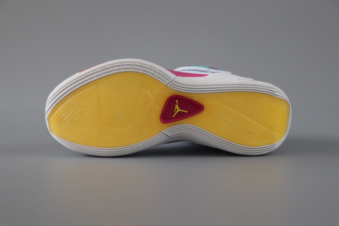 Jordan Doncic children's sports shoes" white, Turquoise"