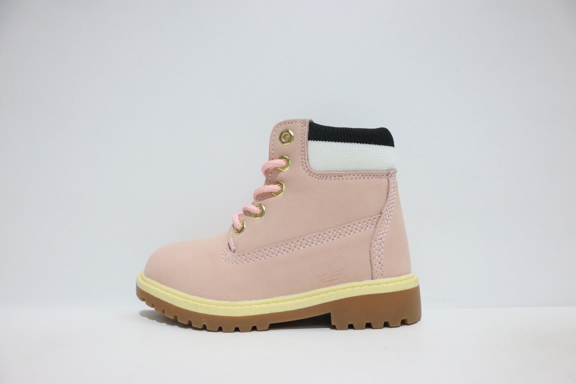 Timberland knitted children's work boots" pink"