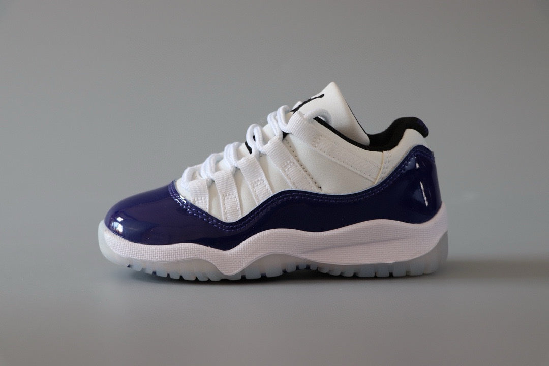 Joe 11 low-top children's shoes" white, blue"
