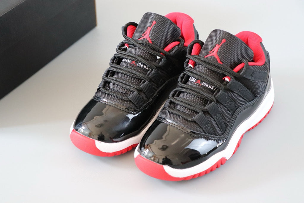 Joe 11 low-top children's shoes" black, white, red"