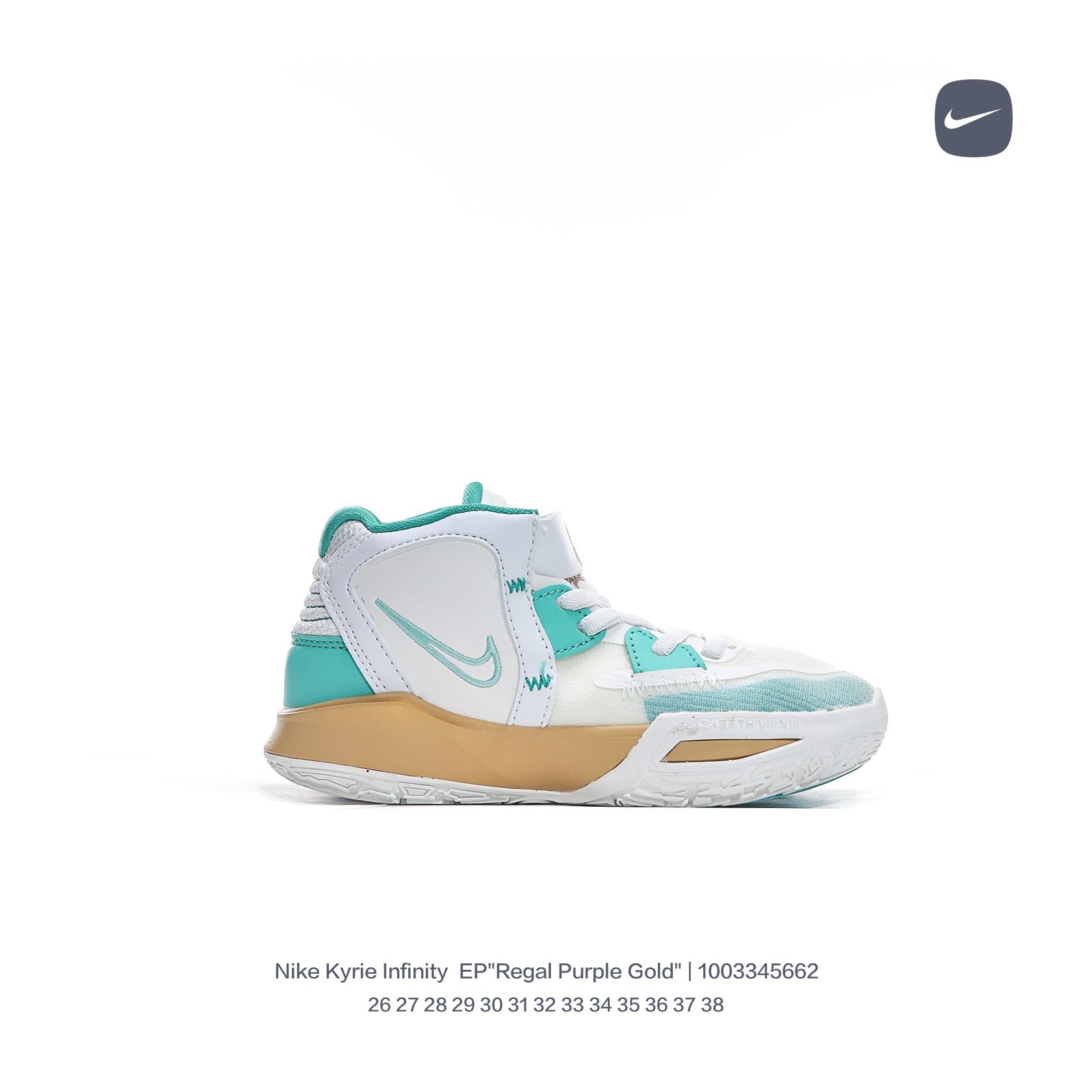 Nike Irving 8 basketball shoes" white, Turquoise"