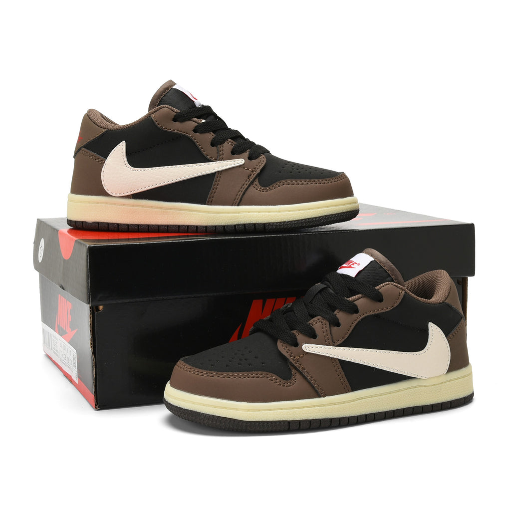 Qiaoyi low-top shoelaces" brown"
