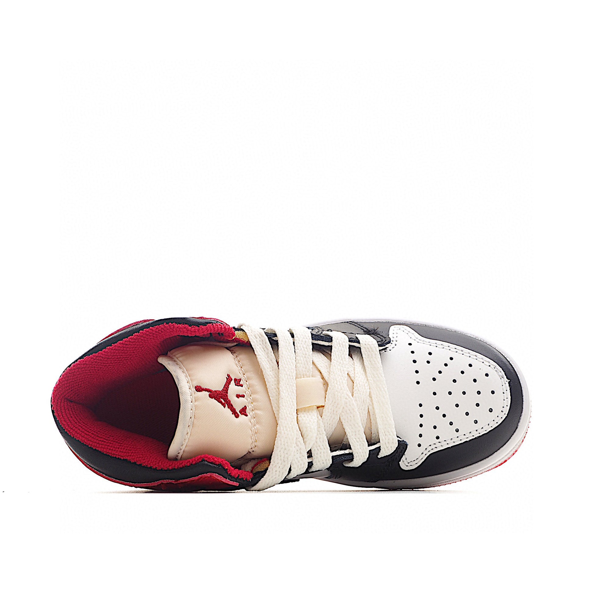 Joe 1 high top stitching joint model" white, black, red"