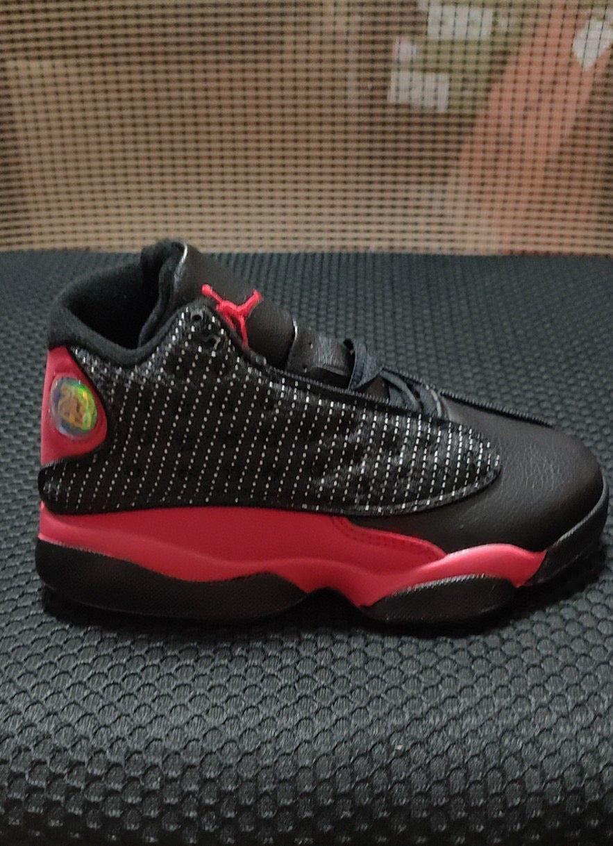 Joe 13 high top children's shoes" black, red'