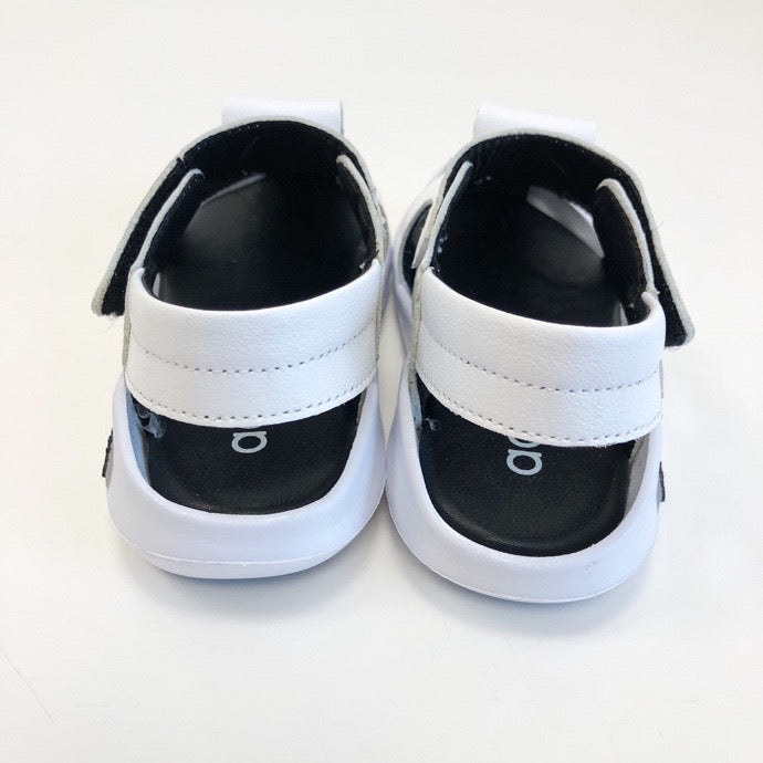 Adidas full leather bread head sandals" white"