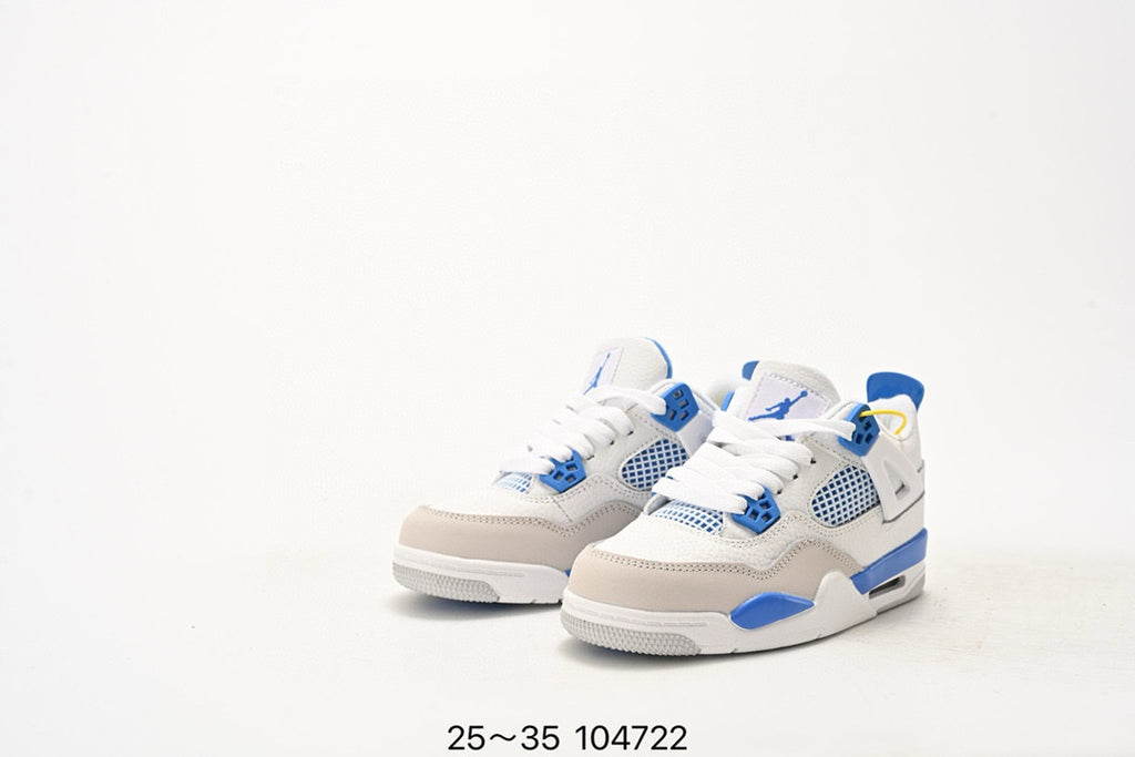 Joe 4 air cushion high quality children's shoes " white , sky blue"