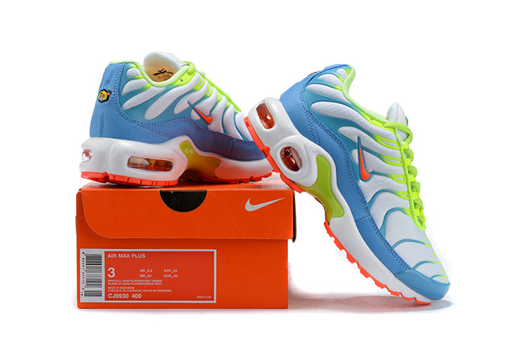 TN air cushion nike AIR MAX PLUS" white, sky blue, green"