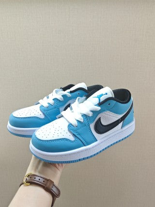 Qiao Yizhuan G version low-top children's lace-up sports shoes" blue"