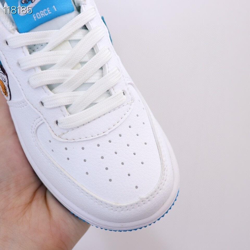 Air Force low-top lace-up sneakers" white"