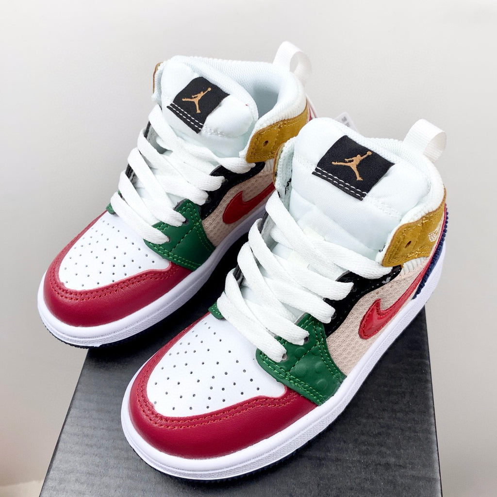 Joe 1 new color children's shoes" white, green, red"