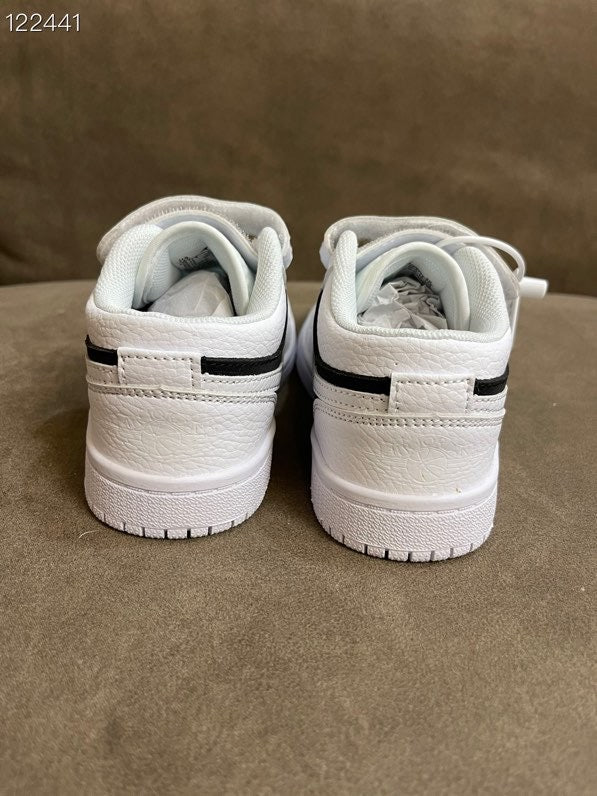 AIR JORDAN 1 low-top Velcro" white, black"