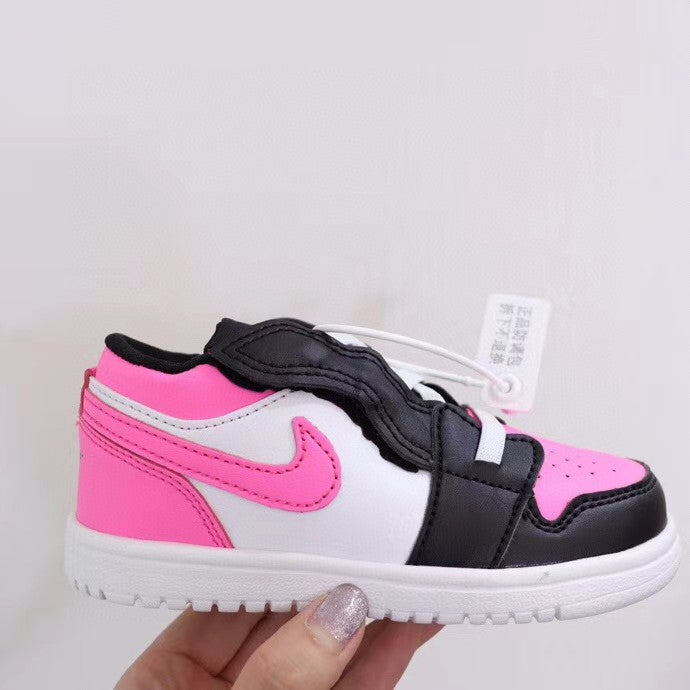 Jordan low top elastic band" white, black, pink"
