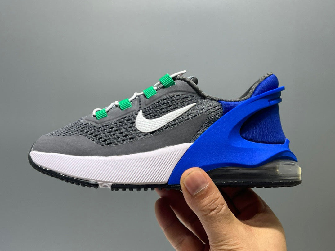 Nike 270 third generation elastic band air cushion children's shoes" gray, blue"