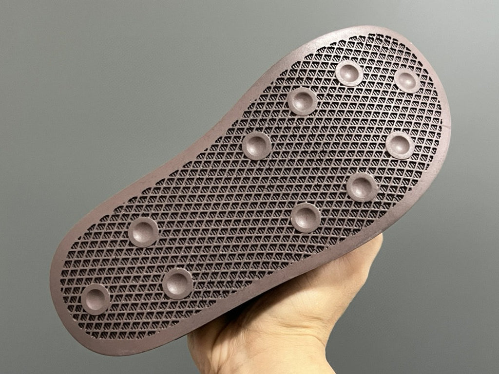 Original version of A's new bread children's slip" black, white, muted brown"