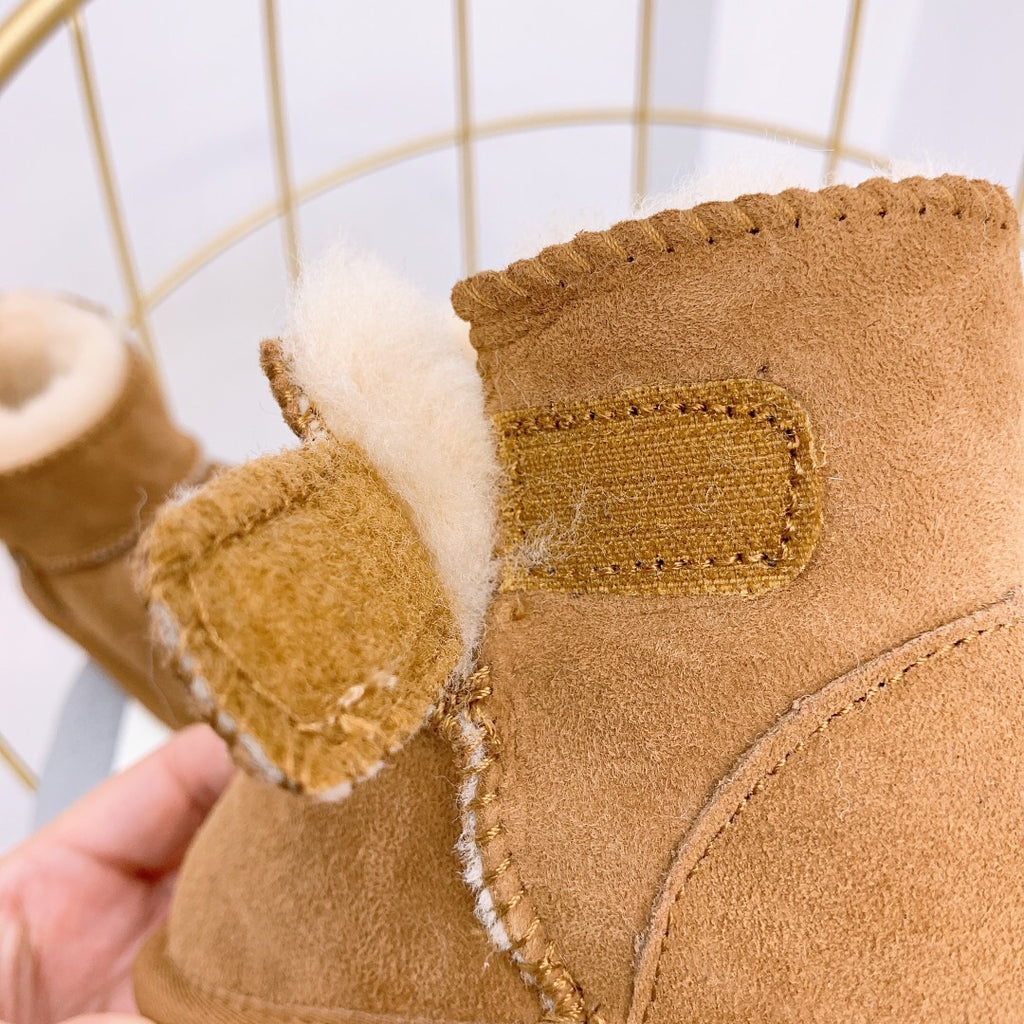 UGG Velcro Baby Shoes" Brown"