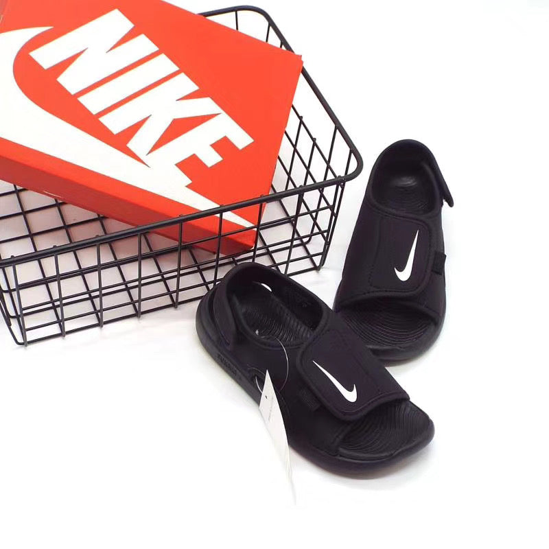 Nike fifth generation large breasted children's sandals "black"