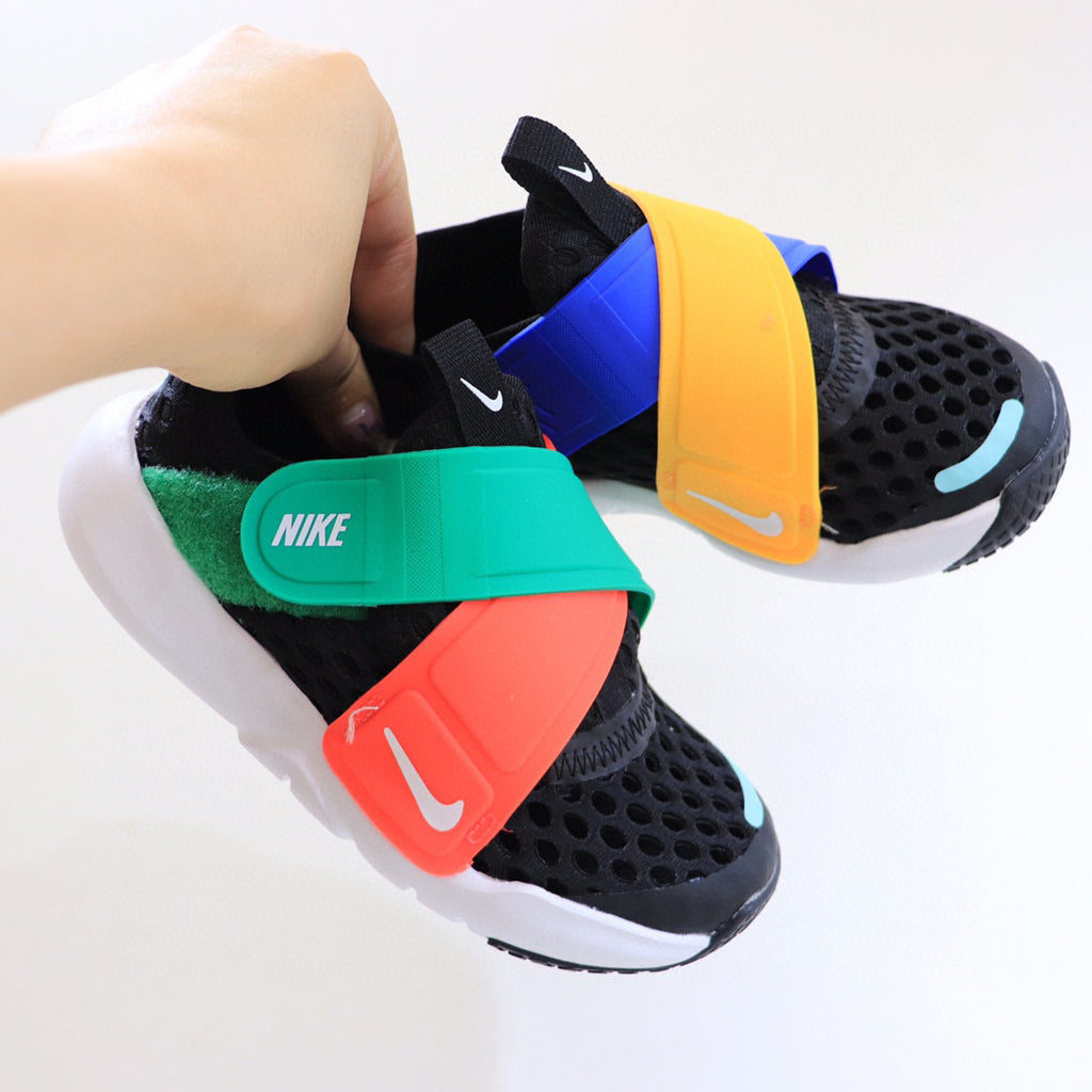Nike Little UFO Large Mesh Velcro Children's Shoes" black, Orange"